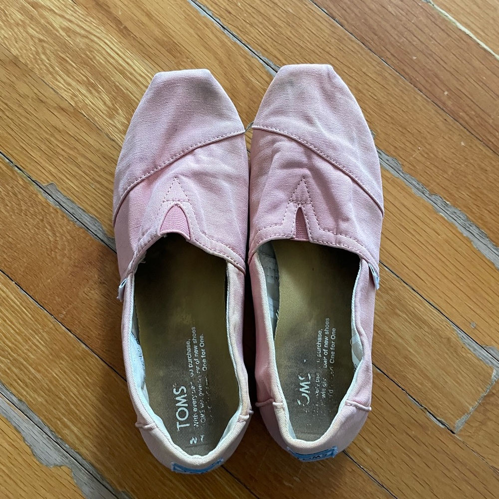 TOMS Women's Pink Slip-On Shoes